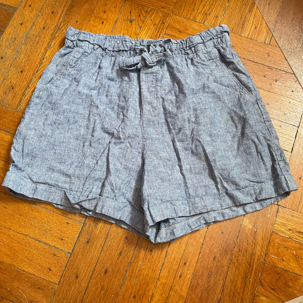 Uniqlo Size S High Rise Tied Denim Shorts